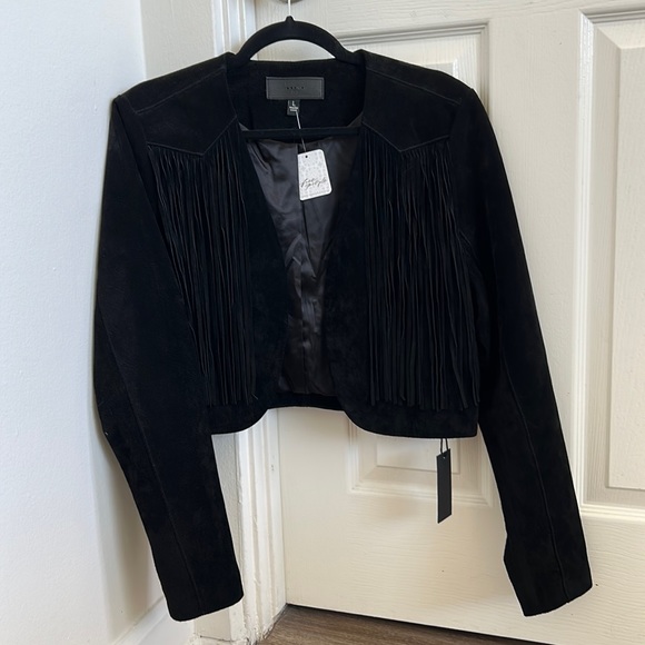 Blank NYC Jackets & Blazers - Blank NYC suede tassel cropped jacket